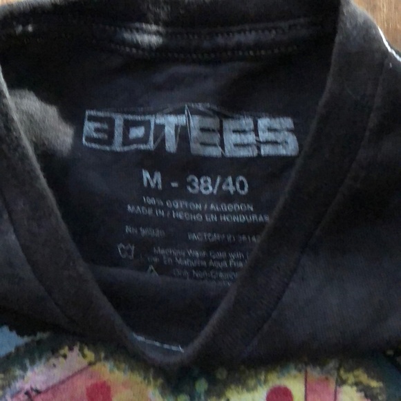 Adorable black cotton dog tee shirt medium - Picture 2 of 4